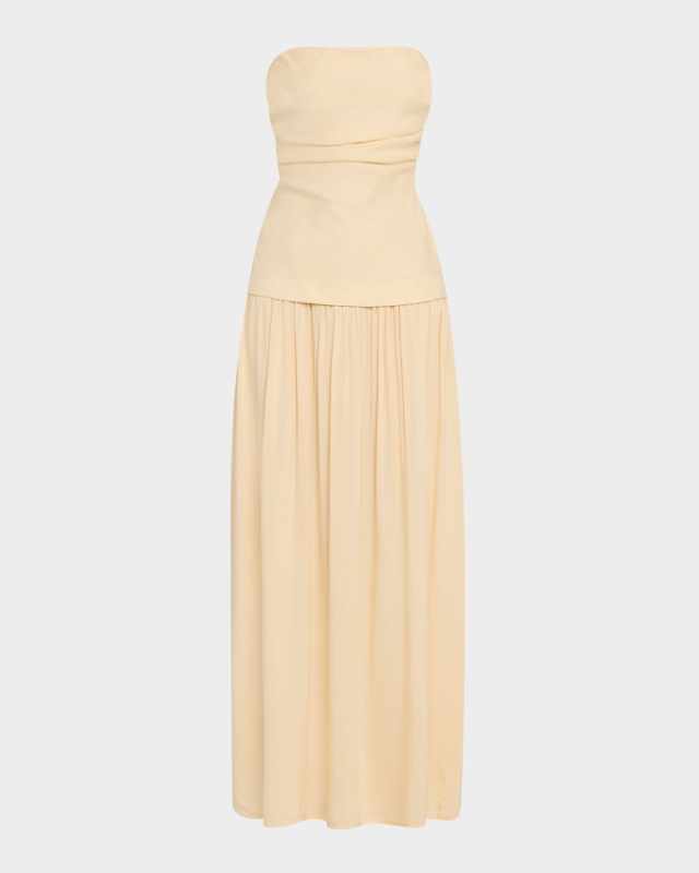 Hedy Strapless Drop-Waist Maxi Dress